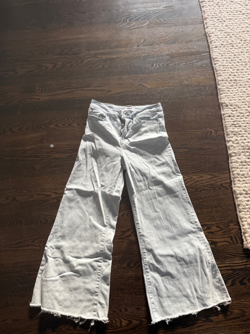 Wide Leg Flare Jeans in Light Wash - Brand: